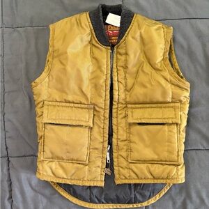 Vintage Walls Boys Quilted Utility Vest in Mustard
